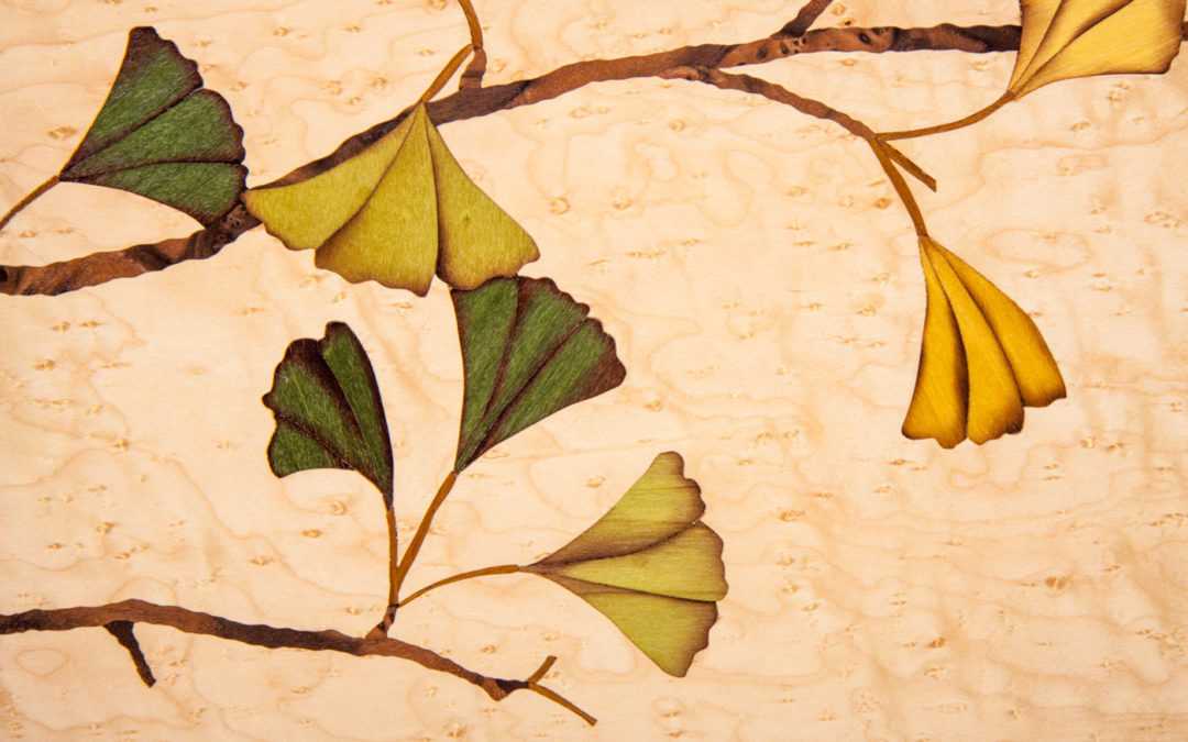 Ginkgo Leaf Marquetry Buffets