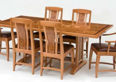 Cherry and Carpathian Elm Dining Table
